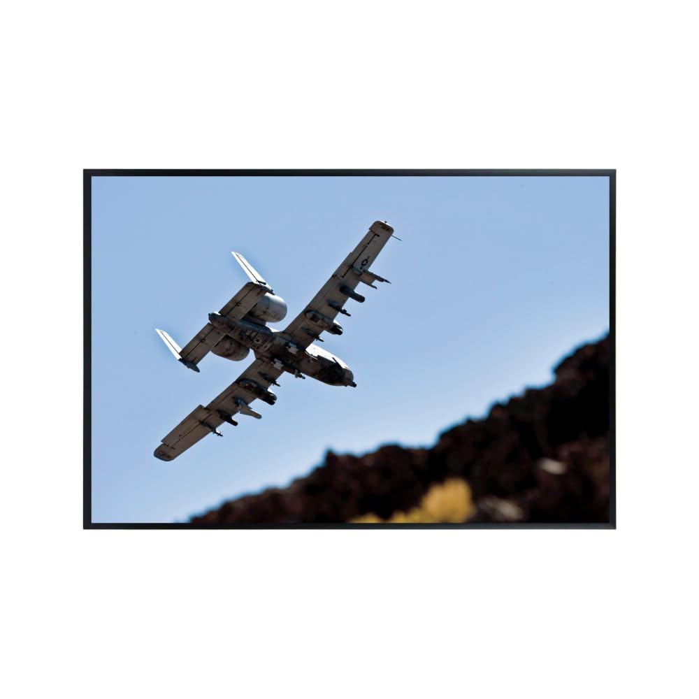 A-10 Thunderbolt Poster Warthog Military Aviation Wall Art Airplane Print Pilot Gift