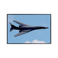 Rockwell B-1B Lancer Poster Military Aviation Wall Art Airforce Navy Airplane Print Gift for Pilots