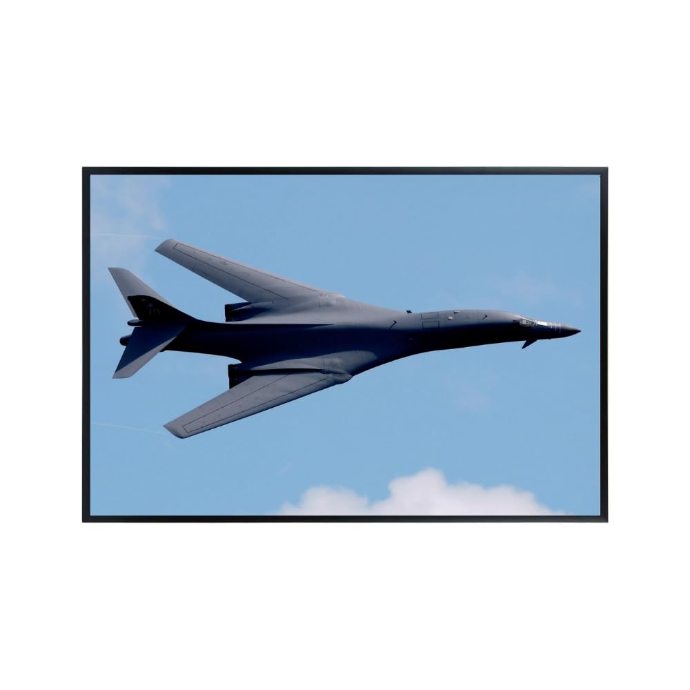Rockwell B-1B Lancer Poster Military Aviation Wall Art Airforce Navy Airplane Print Gift for Pilots