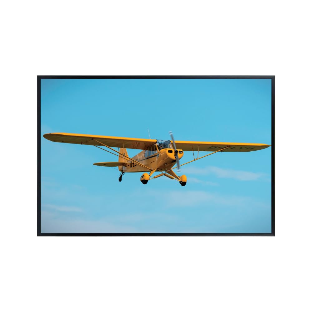 Piper Cub Poster General Aviation Wall Art Vintage Airplane Print Military Aircraft Decor Pilot Gift