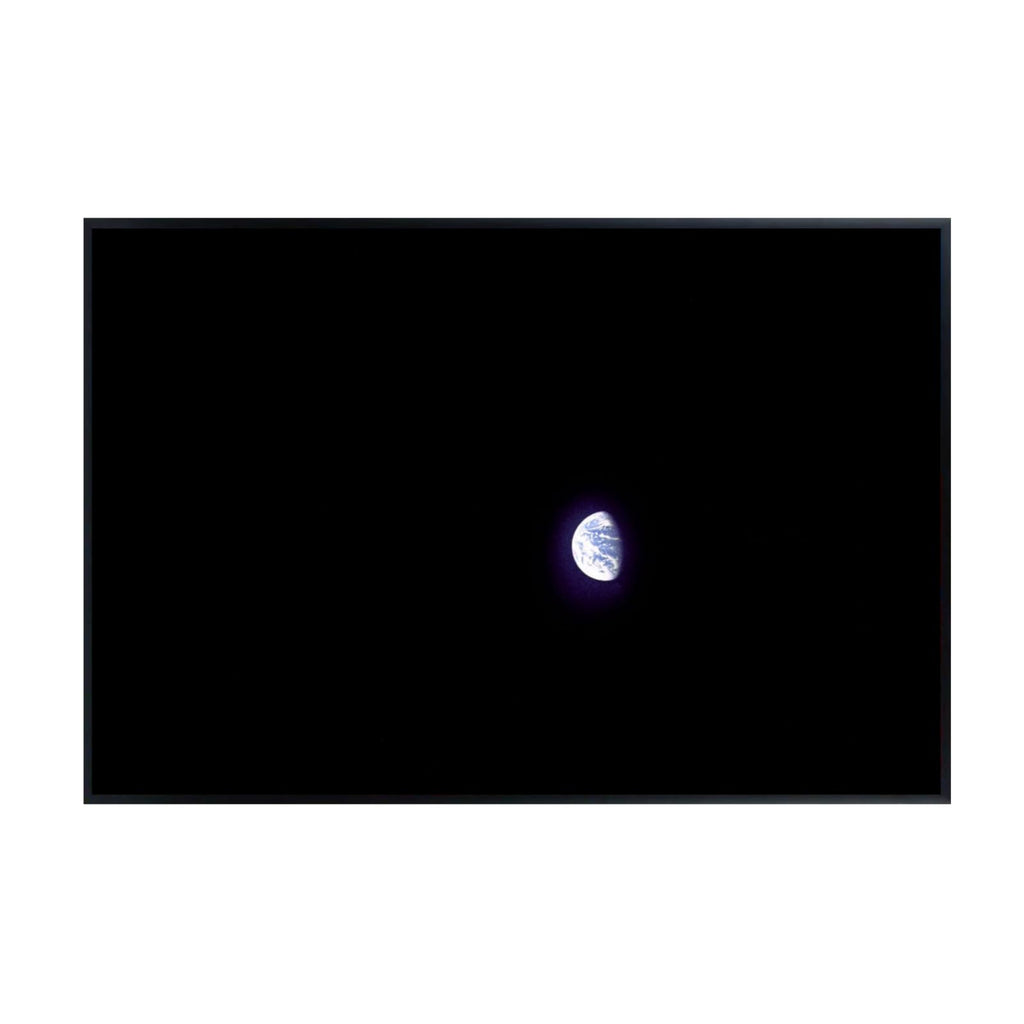 Blessed Posters Earth from Apollo 8 Wall Art – Space Photography Print of Galaxy and Earth View – Astronomy Decor for Home Office Bedroom Living Room