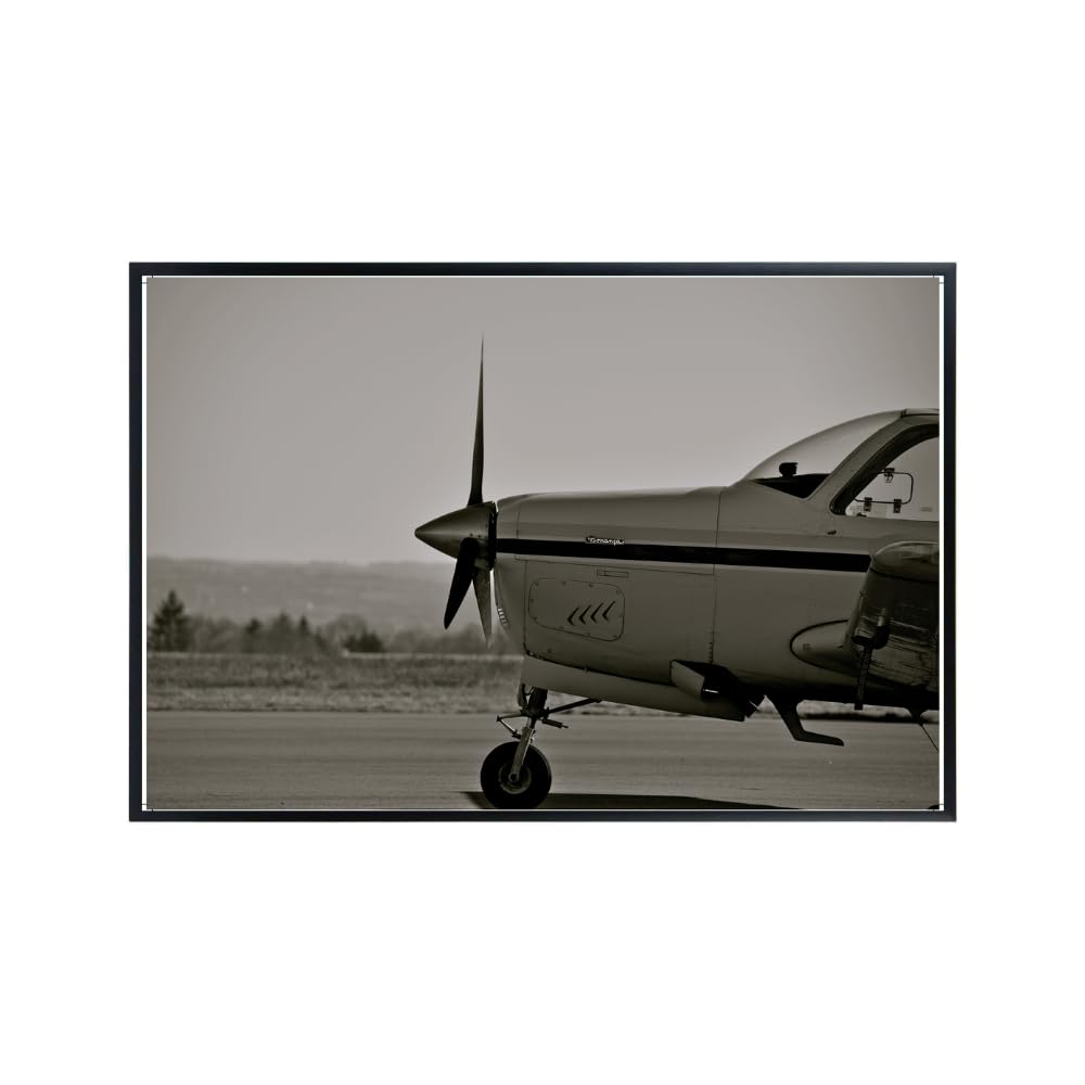 Beechcraft Bonanza Wall Art – General Aviation Airplane Poster – Aviation Photography Print for Home Office or Pilot Gift