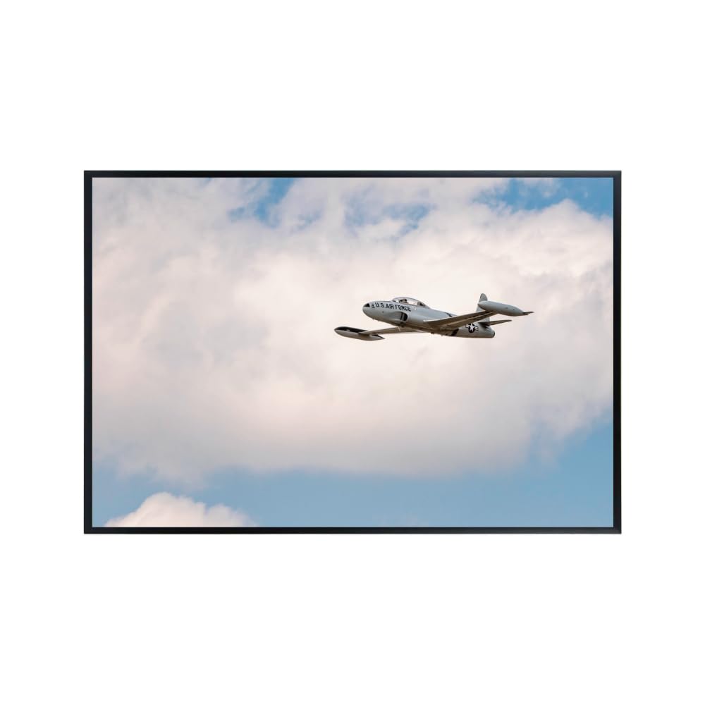 Lockheed T-33 Shooting Star Poster Military Jet Wall Art Airplane Print Aviation Decor Pilot Gift