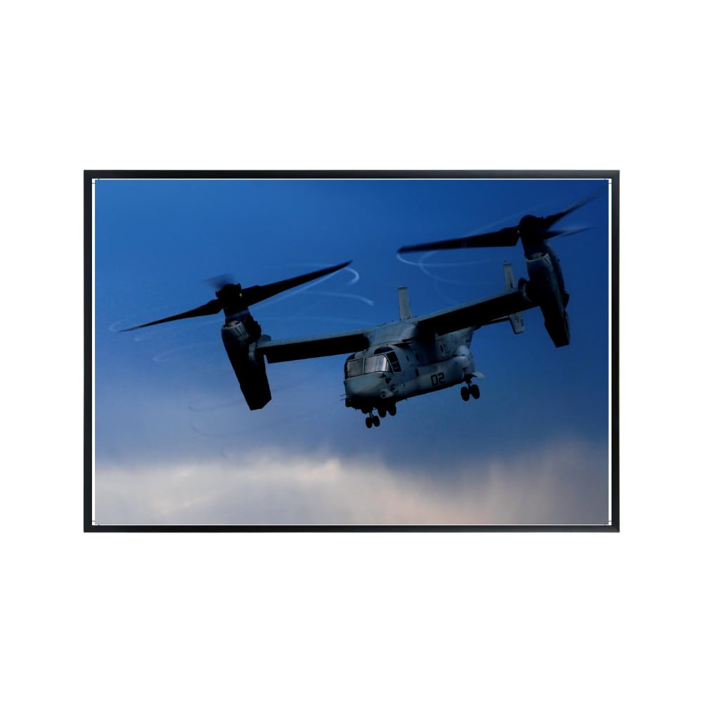Bell Boeing Osprey Poster – Military Aviation Wall Art – Tiltrotor Airplane Photography Print for Pilots and Aviation Lovers