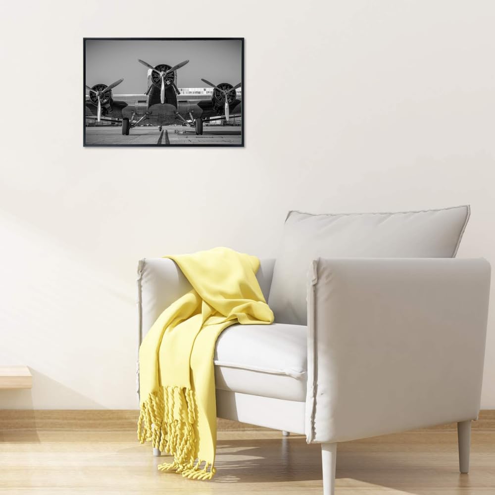 Ford Trimotor Poster Vintage Aviation Wall Art Airplane Photography Print Pilot Gift