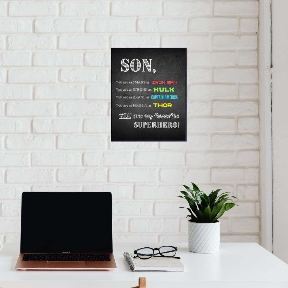 Boys Room Wall Art Print You Are My Superhero Poster Kids Bedroom Decor Gaming Room Decoration Gift
