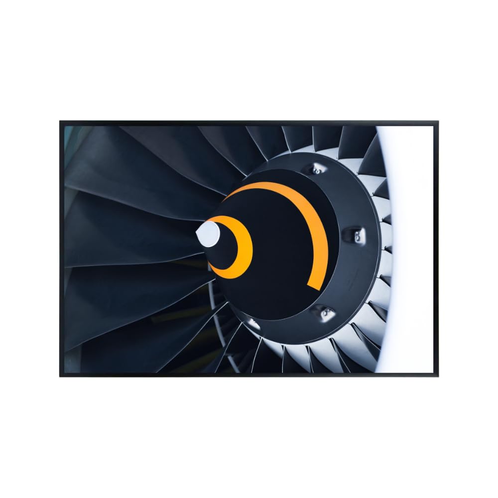 Jet Turbine Poster Aviation Wall Art Airplane Photography Print Pilot Gift