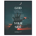 Joshua 1:9 Bible Verse Wall Art Scripture Poster Print Christian Home Decor Inspirational Religious Gifts