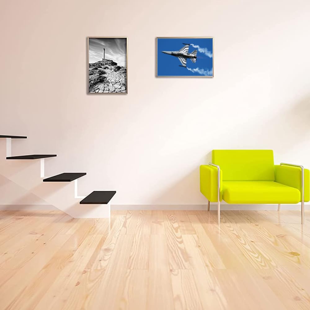 F-16 Fighting Falcon Poster Military Jet Wall Art Airplane Canvas Print Aviation Artwork for Boys Room Office Decor
