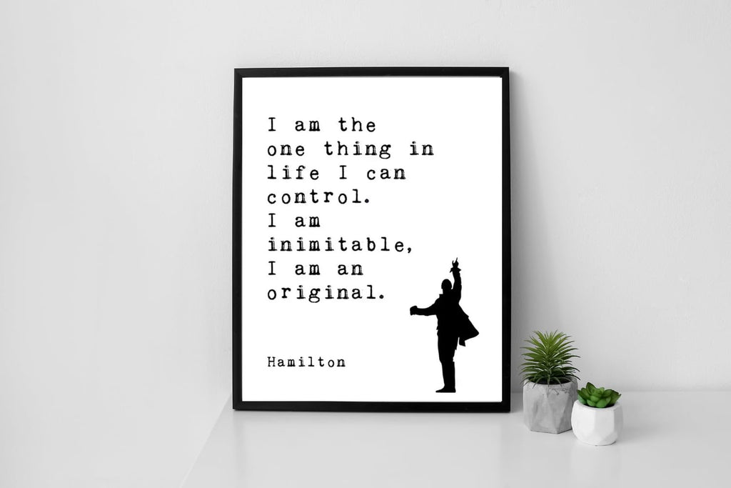 Blessed Posters Hamilton Poster – Inspirational Quote Wall Art – Broadway Musical Theater Home Decor – Gift for Hamilton Fans and Theatre Lovers