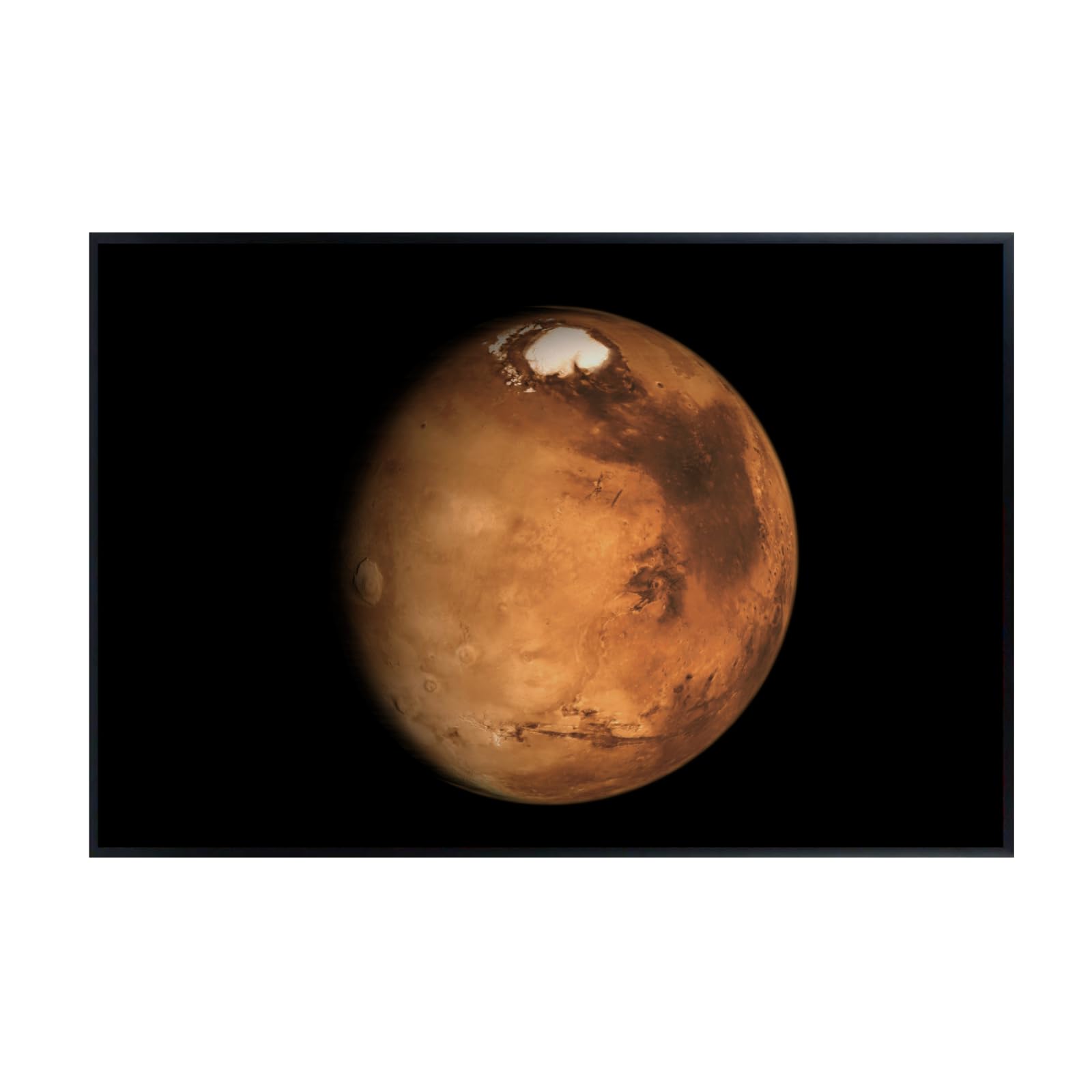 Blessed Posters Planet Mars Poster – Night Sky Wall Art Print for Home Bedroom Office Decor – Space Astronomy Artwork