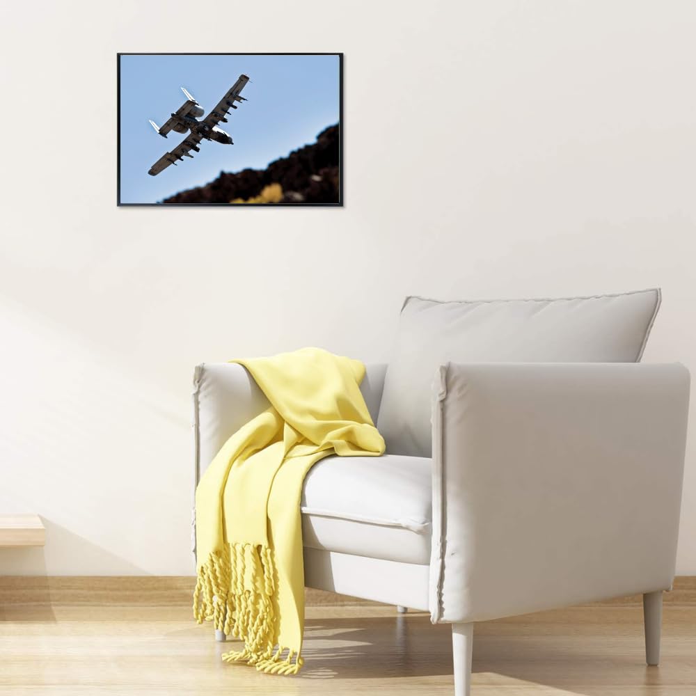 A-10 Thunderbolt Poster Warthog Military Aviation Wall Art Airplane Print Pilot Gift