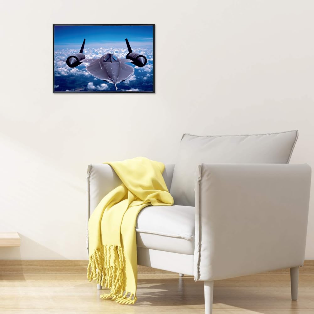 SR-71 Blackbird Wall Art Skunkworks Airplane Poster Aviation Photography Print Pilot Gift