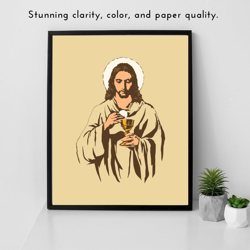Blessed Posters Jesus Wall Art Modern Christian Artwork Jesus Christ Portrait Religious Home Decor Spiritual Gift