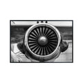 Jet Turbine Poster Aviation Wall Art Airplane Engine Print Pilot Gift Hangar Decor