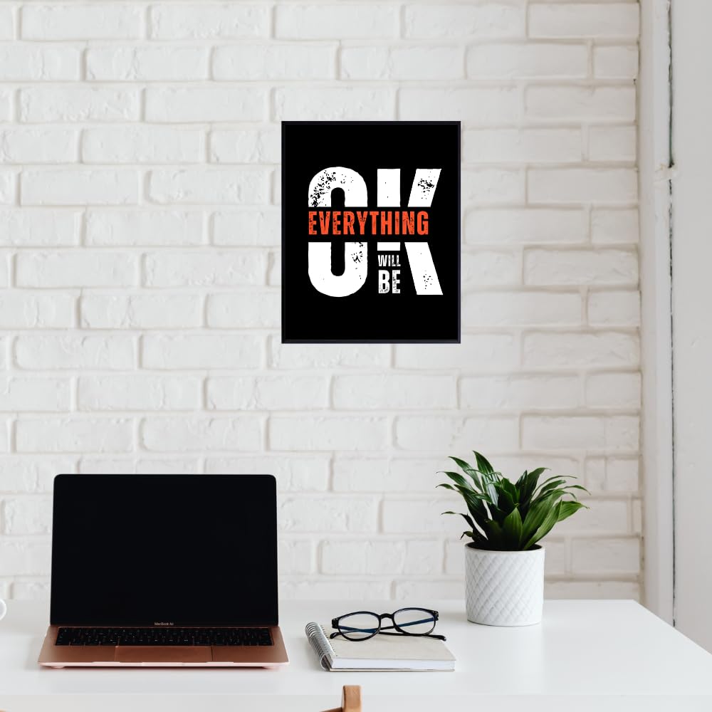 Blessed Posters Everything Will Be OK Motivational Wall Decor Bedroom Dorm Decoration Inspirational Wall Art Gift