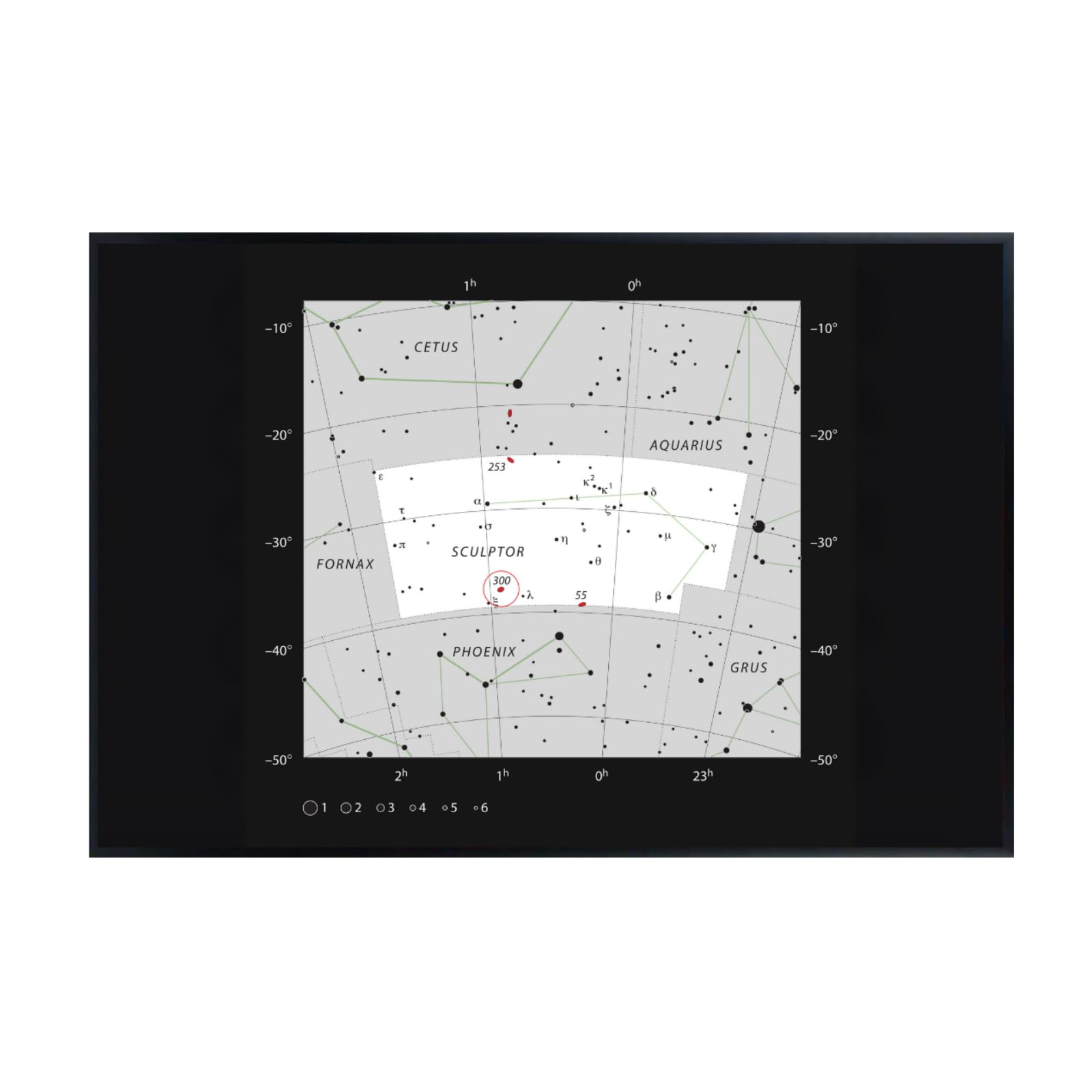 Blessed Posters NGC 300 Sculptor Galaxy Poster – Night Sky Wall Art Print for Home, Bedroom, Living Room, Office – Space Astronomy Photography Artwork