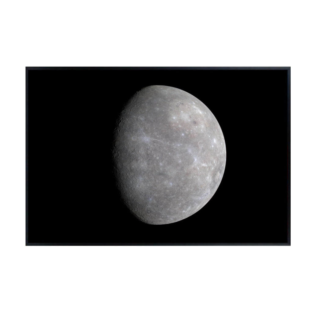 Blessed Posters Mercury Poster – Night Sky Wall Art Print for Bedroom, Living Room, Office, or Home Decor – Space Astronomy Photography Artwork