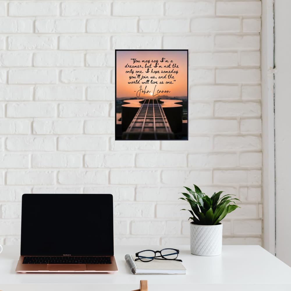 Blessed Posters You May Say I'm a Dreamer John Lennon Quote Inspirational Wall Decor Motivational Wall Art Bedroom Living Room Gift for Women