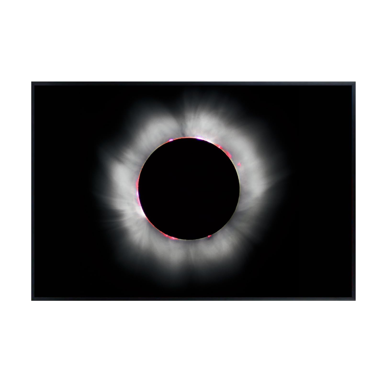 Blessed Posters Solar Eclipse Poster – Space Wall Art for Bedroom Living Room Office or Home Decor – Astronomy Night Sky Print