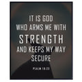 Psalm 18:23 Scripture Wall Art Christian Bible Verse Poster Religious Home Decor Inspirational Gift for Women