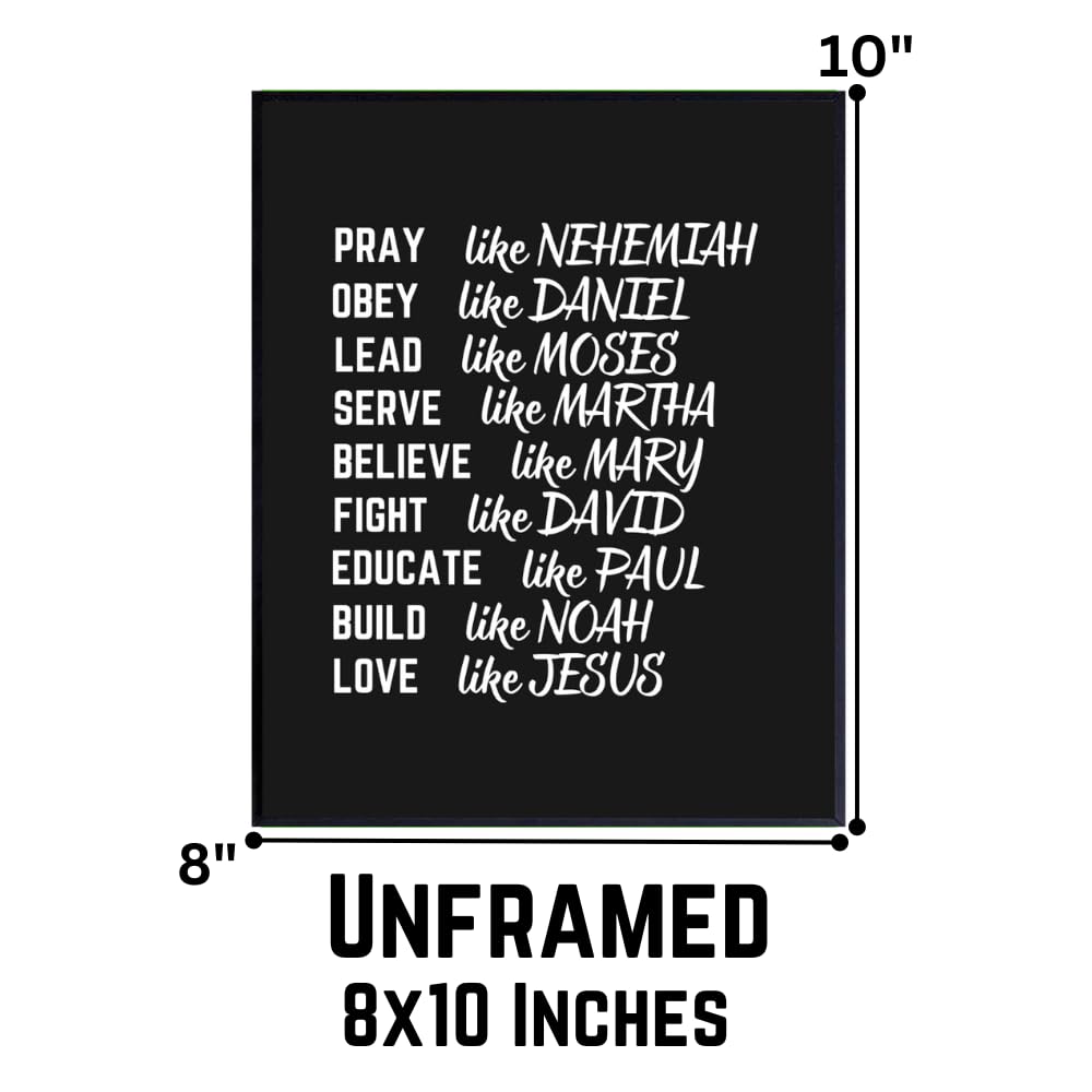 Blessed Posters Love Like Jesus Wall Art Christian Wall Art Scripture Wall Decor Bible Verse Home Decoration Gift for Women Men