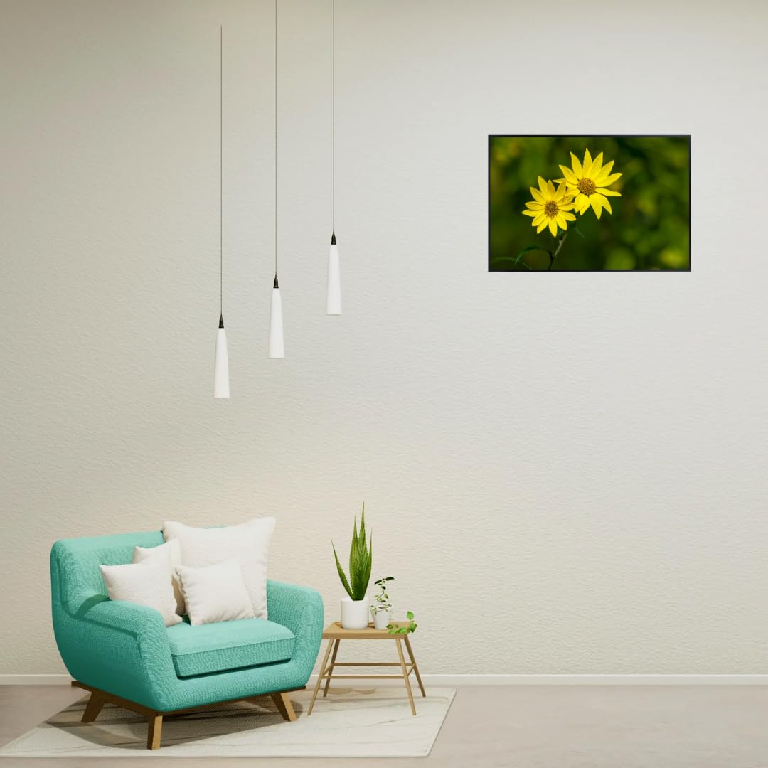 Yellow Daisy Wall Art Poster – Bright Flower Home Decor, Botanical Print for Living Room, Bedroom, Office, Nature Artwork, Modern Aesthetic Poster