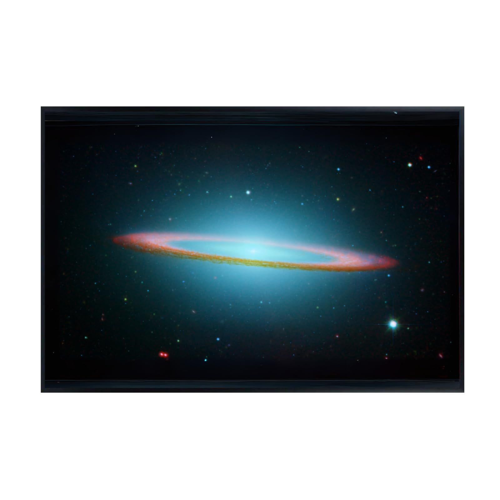 Blessed Posters Sombrero Galaxy Wall Art – Space Photography Print Galaxy Night Sky Poster Astronomy Artwork for Bedroom Living Room Home Office Decor