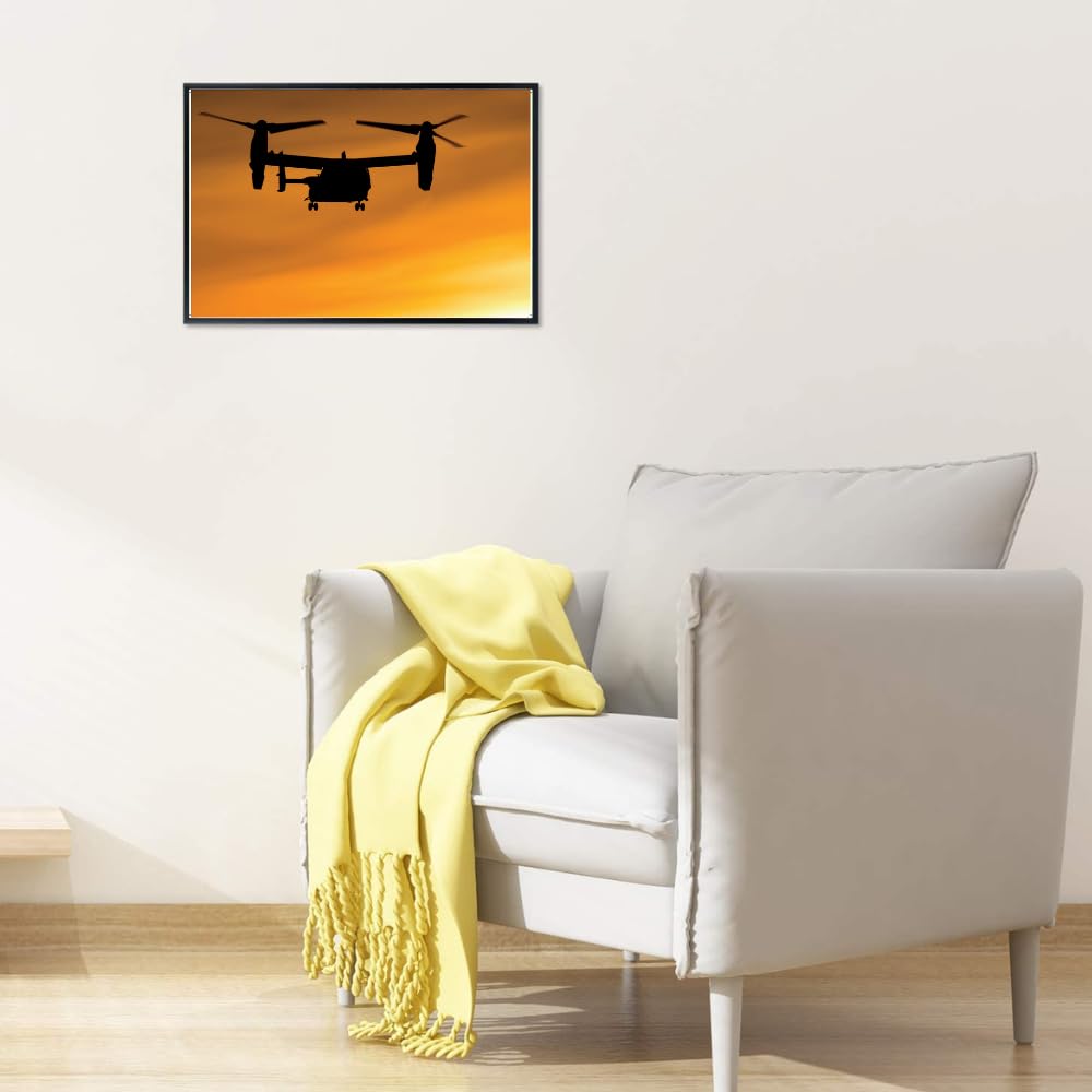 Boeing Osprey Poster Military Aviation Wall Art Airplane Photography Print Aviation Decor Gifts for Pilots