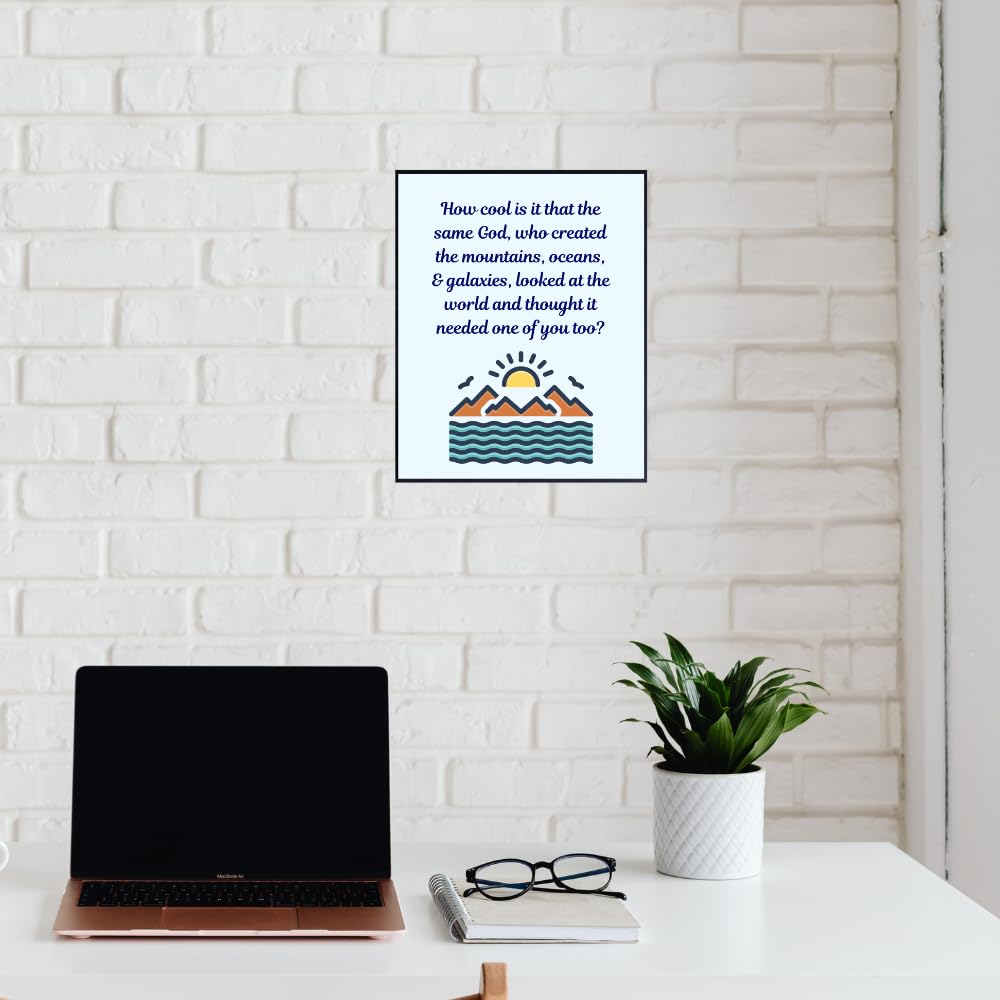 Blessed Posters How Cool Is It Wall Art Christian Wall Art Scripture Wall Decor Bible Verse Home Decoration Gift for Women Men