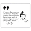 If You Are at Peace You Are Living in the Present Lao Tzu Quote Wall Art – Buddha Decor Inspirational Buddhist Print – Spiritual Positive Affirmations Motivational Poster