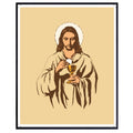 Blessed Posters Jesus Wall Art Modern Christian Artwork Jesus Christ Portrait Religious Home Decor Spiritual Gift