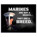 Blessed Marines Are Not a Branch They Are a Breed Poster Marine Corps Wall Art Patriotic American Home Decor Inspirational Room Decoration