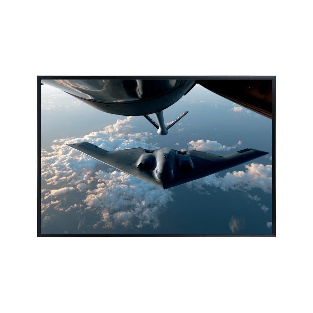 B-2 Spirit Stealth Bomber Poster Military Aviation Wall Art Airplane Print Pilot Gift