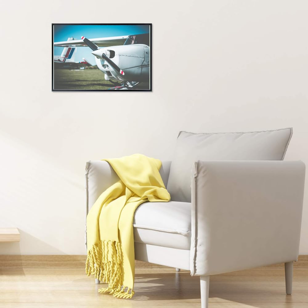 Cessna 172 Poster General Aviation Wall Art Flight School Airplane Artwork Photography Print Pilot Gift Aviation Decor