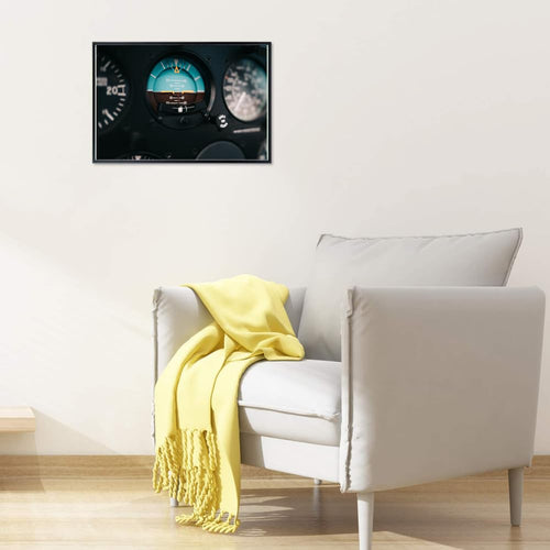 Attitude Indicator Aircraft Cockpit Poster Aviation Wall Art Airplane Print Pilot Gift