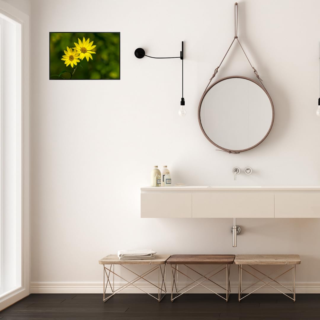 Yellow Daisy Wall Art Poster – Bright Flower Home Decor, Botanical Print for Living Room, Bedroom, Office, Nature Artwork, Modern Aesthetic Poster
