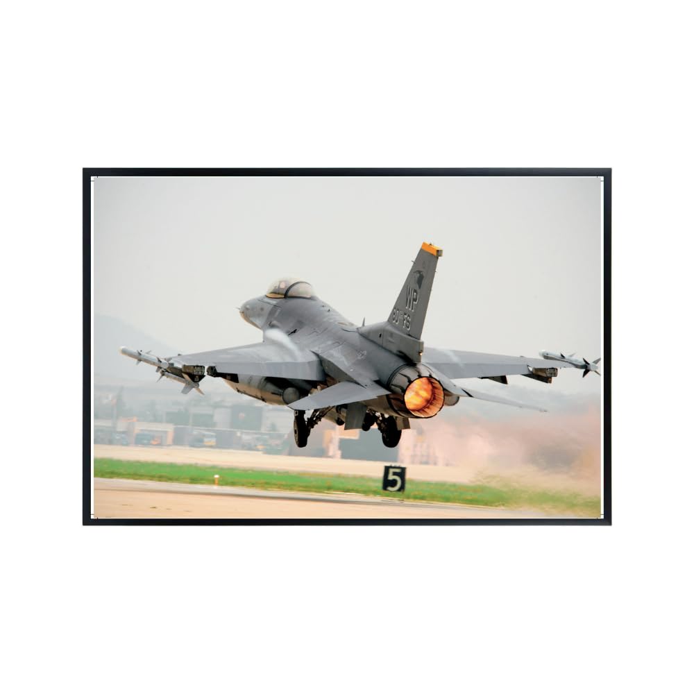 F-16 Fighting Falcon Poster Military Wall Art Air Force Jet Print Pilot Gift