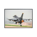 F-16 Fighting Falcon Poster Military Wall Art Air Force Jet Print Pilot Gift