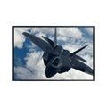 F-22 Raptor Poster Military Jet Wall Art Airplane Canvas Print Aviation Artwork for Boys Room and Office Decor