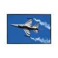 F-16 Fighting Falcon Poster Military Jet Wall Art Airplane Canvas Print Aviation Artwork for Boys Room Office Decor