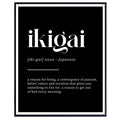 Ikigai Japanese Wall Art Anime Poster Ikigai Meaning Motivational Home Decor Gifts for Anime Fans Japan Lovers