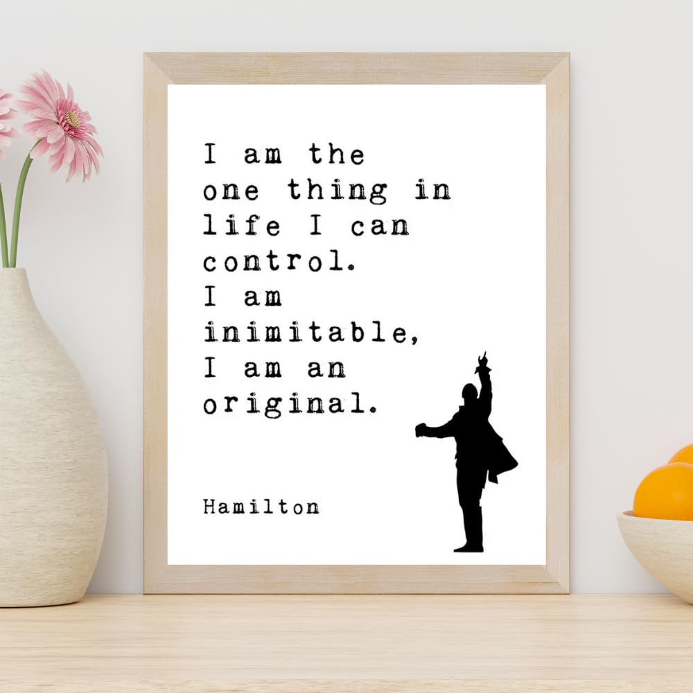 Blessed Posters Hamilton Poster – Inspirational Quote Wall Art – Broadway Musical Theater Home Decor – Gift for Hamilton Fans and Theatre Lovers