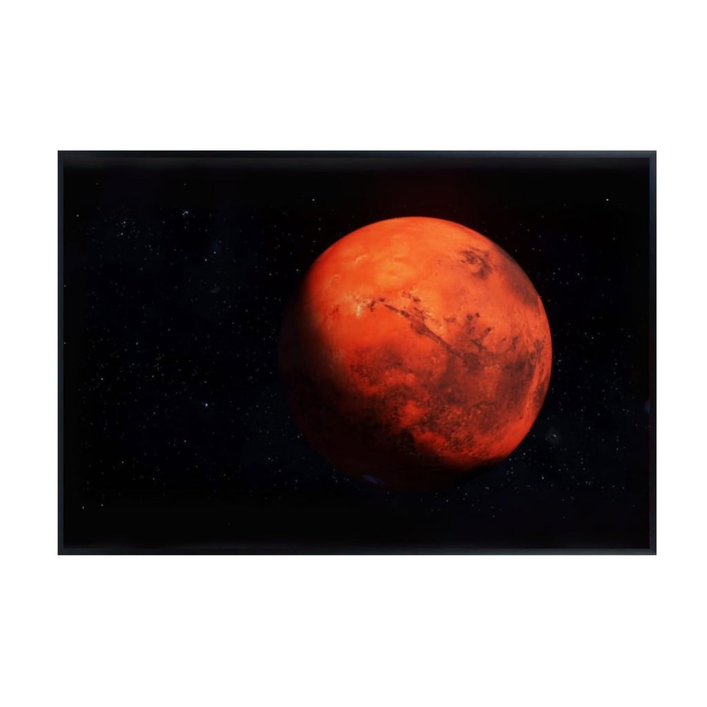 Blessed Posters Planet Mars Poster – Galaxy Wall Art Print for Home Office Bedroom Decor – Space Astronomy Artwork