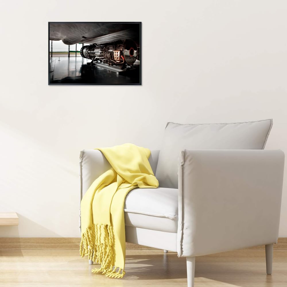 SR-71 Blackbird Engine Poster Aviation Wall Art Aerospace Blueprint Print Gifts for Pilots and Engineers