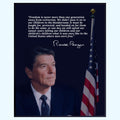 Blessed Ronald Reagan Quote Poster Patriotic Wall Art American Home Decor Inspirational Room Decoration
