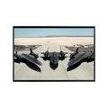 SR-71 Blackbird Fleet Poster Military Aviation Wall Art Airplane Photography Print Gift for Pilots