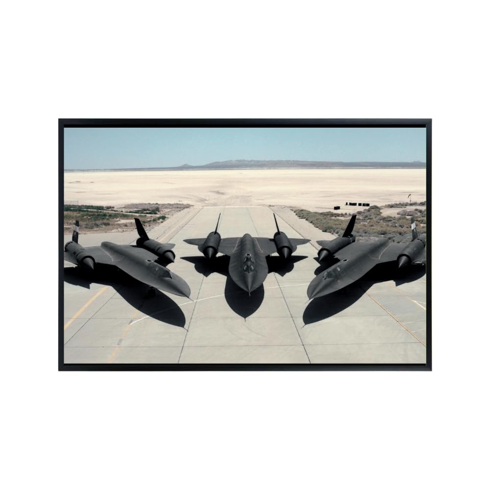 SR-71 Blackbird Fleet Poster Military Aviation Wall Art Airplane Photography Print Gift for Pilots
