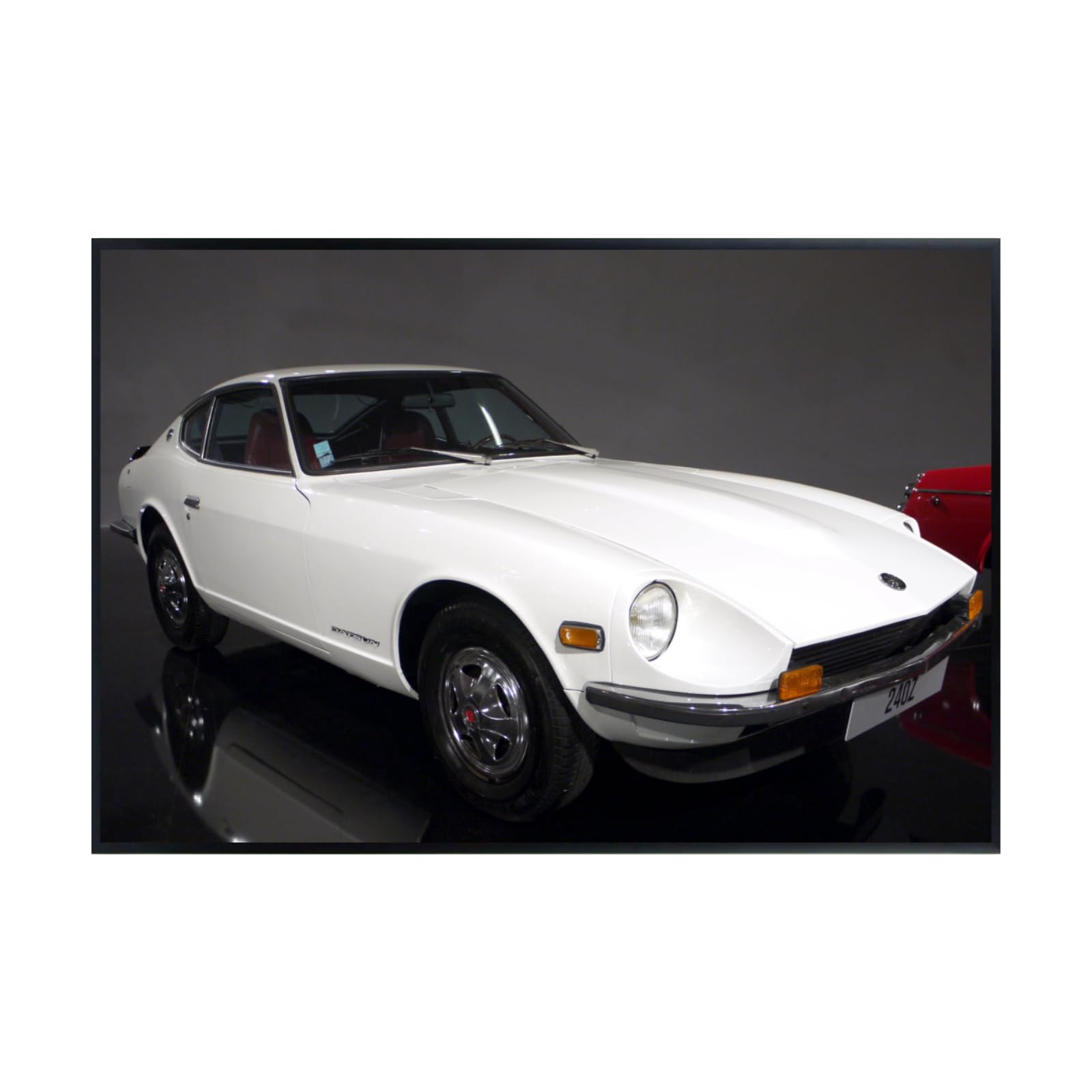 Blessed Posters Datsun 240Z Print – Vintage JDM Sports Car Wall Art for Garage Living Room Studio – Bold Collector Decor Piece