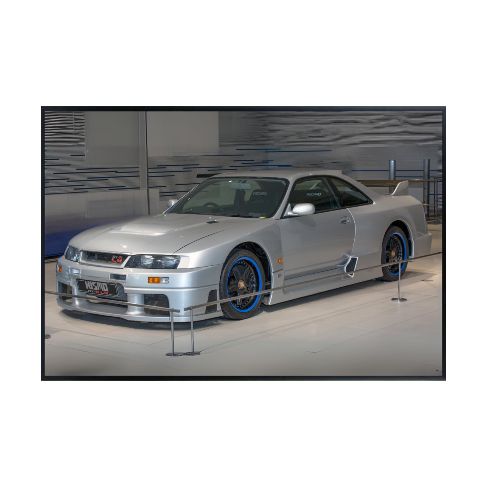 Blessed Posters Skyline GT-R R34 Poster – Retro JDM Icon Wall Art for Garage, Bedroom, Office, or Living Space – Vintage Japanese Car Decor
